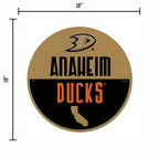 Rico Industries Nhl Hockey Anaheim Ducks Classic Shape Cut Pennant - Home And Living Room D  Cor - Soft Felt Ez To Hang