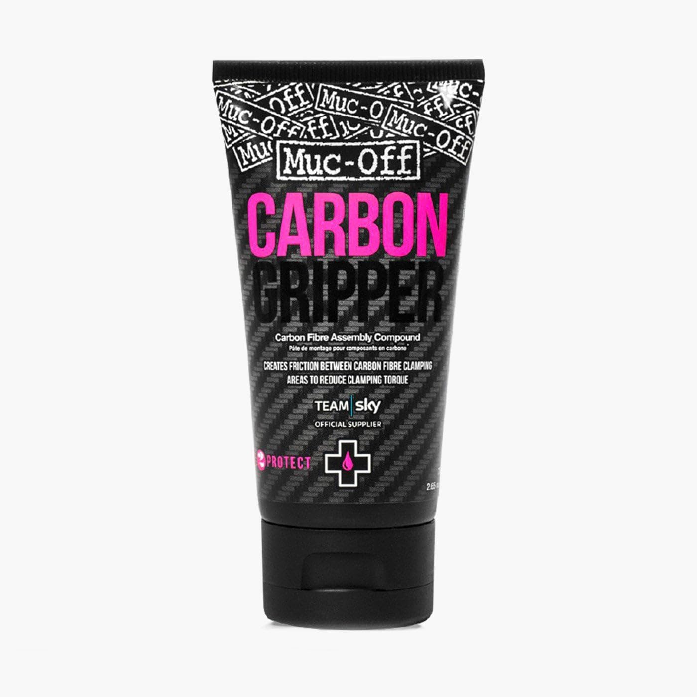 Muc-Off Carbon Gripper, 75G - Carbon Assembly Paste For Bikes - Non-Slip Carbon Paste For Carbon Fibre Bicycle Parts