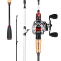 Sougayilang Baitcaster Combo, 2Pcs Fishing Rod And Reel Combo, Medium Heavy Fishing Pole With Baitcasting Reel Combo-6.9Ft With