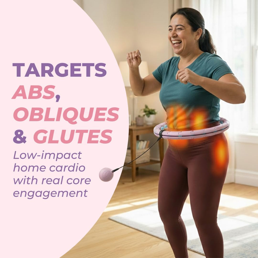 Swiss Activa+ S2 65 In Mproved Xl Size, Has 34 Comfort Links,Waist Size Up To 69-126 Cm |Infinity Hoop, Smart Weighted Hula Hoop