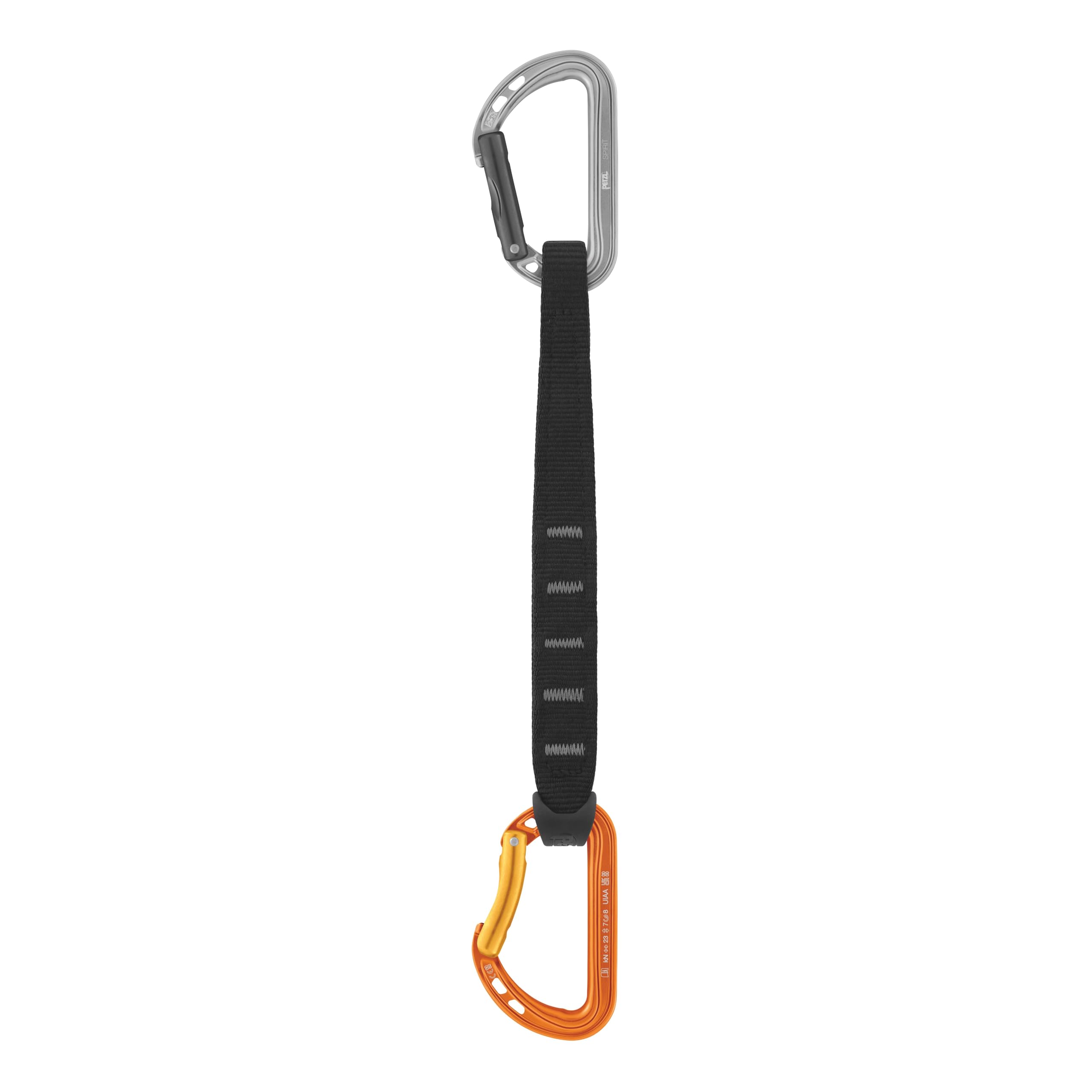 Petzl Spirit Express Quickdraw - Durable, Lightweight Quickdraw for Sport Climbing - One Color - 25 cm
