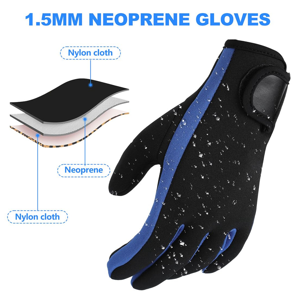 Micosuza Neoprene 15Mm Five Finger Dive Gloves
