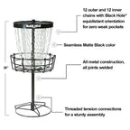 Mvp Disc Sports Black Hole Mini 24-Chain Disc Golf Basket Target