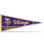 Rico Industries Nfl Football Minnesota Vikings Classic 12'' X 30'' Felt Wall D  Cor Pennant - Great For Home/Bed Room/Man Cave D