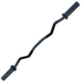 Body-Solid Olympic Ez Barbell Curl Bar With Knurled Grip, 47'' Black Finish For Upper Arm Mass, Strength And Definition, Compati