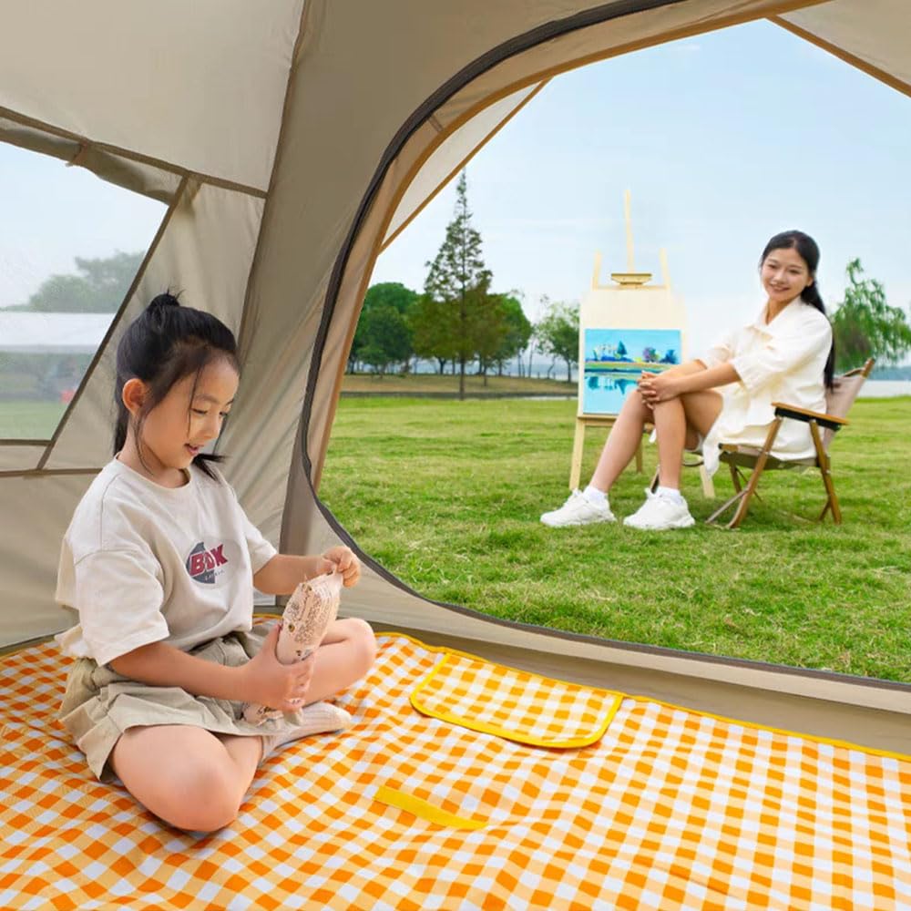 Extra Large Picnic Blanket Beach Blankets, 80''X80'' Picnic Mat Waterproof Sand Proof Foldable Portable For Outdoor Camping Hiki