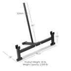 Titan Fitness Full Deadlift Barbell Jack Stand, 2000 Lb Capacity, Elevated Lift For Easy Loading And Unloading Barbell Weight Pl