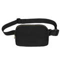VOROLO Fanny Pack Crossbody Bag For Women And Men Belt Bag Gift For Women Bum Bag with Adjustable Strap for Sports Black No Rope