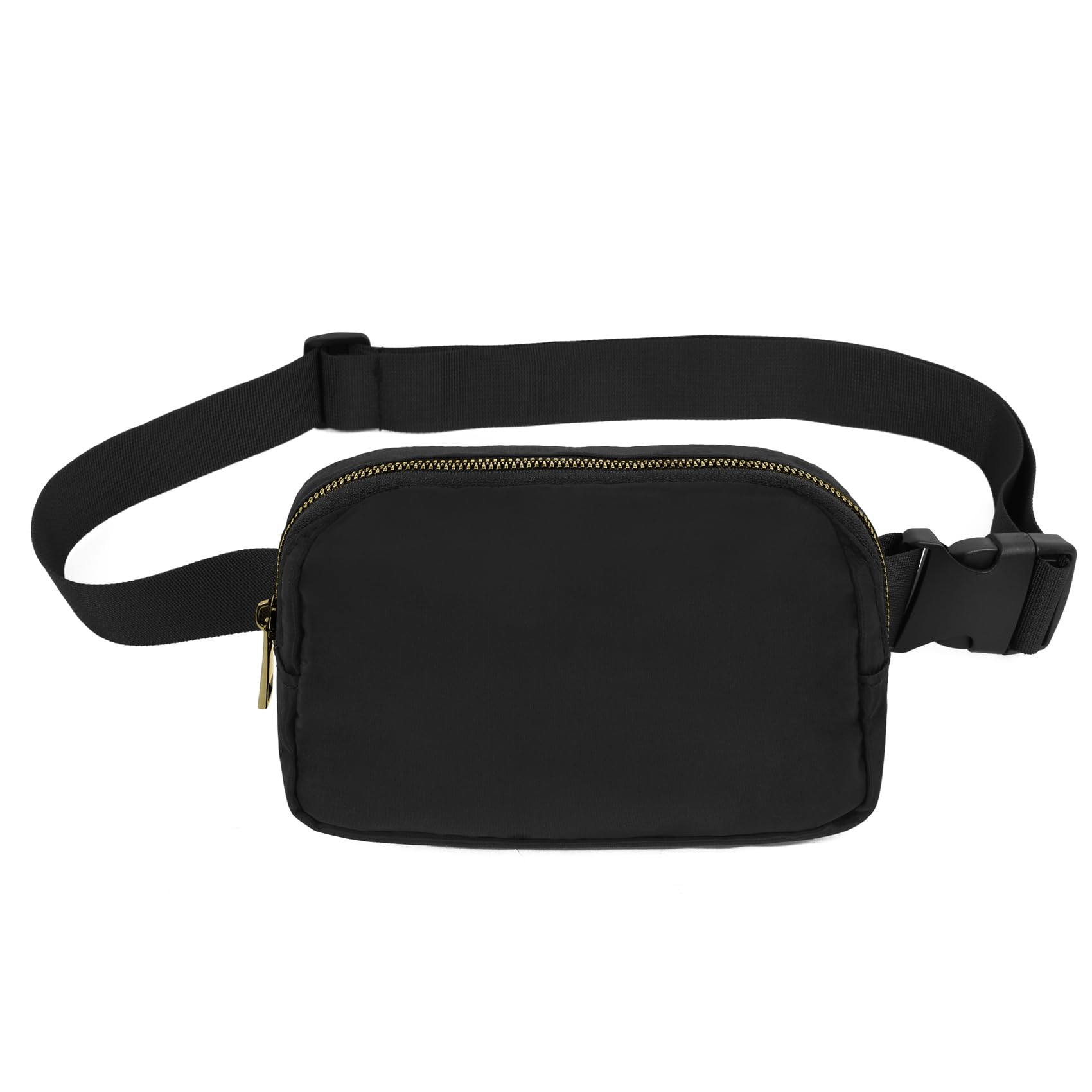 VOROLO Fanny Pack Crossbody Bag For Women And Men Belt Bag Gift For Women Bum Bag with Adjustable Strap for Sports Black No Rope