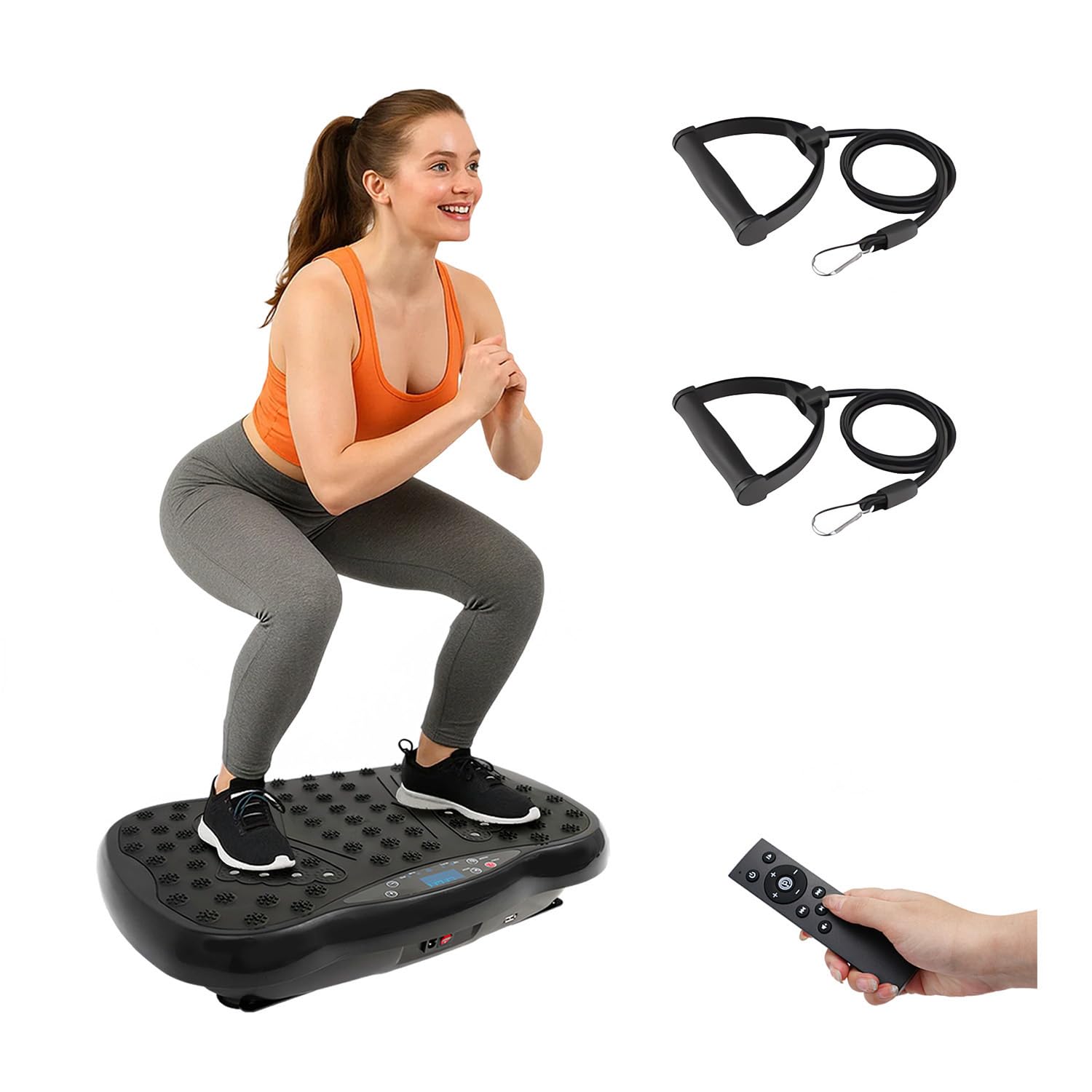 ALSO GO Vibration Plate Exercise Machine, 120-Level & 3 Workout Modes Vibration Board for Weight Loss/Lymphatic Drainage, 400lbs