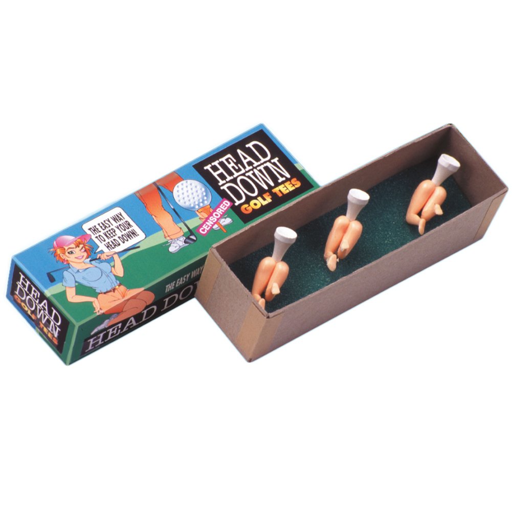 Loftus Heads Down Golf Tees - Golfer Gag Gift Idea (1)