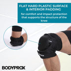 BODYPROX Knee Pads Elbow Pads Wrist Guards Set for Skateboarding, Roller Derby, BMX Ride, and Inline Skating (Medium)