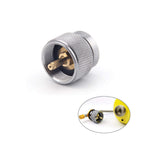 Hamans Propane Adapter Camping Stove Adapter Gas Adapter Converter Outdoor Propane Small Tank Input En417 Valve Output Cylinder 
