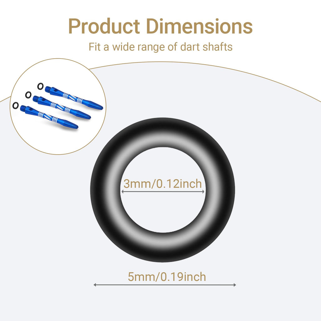 Wolftop Dart Accessory: O-Ring Applicator Tool + 200 Pcs 2Ba Rubber O-Rings Dart Washers