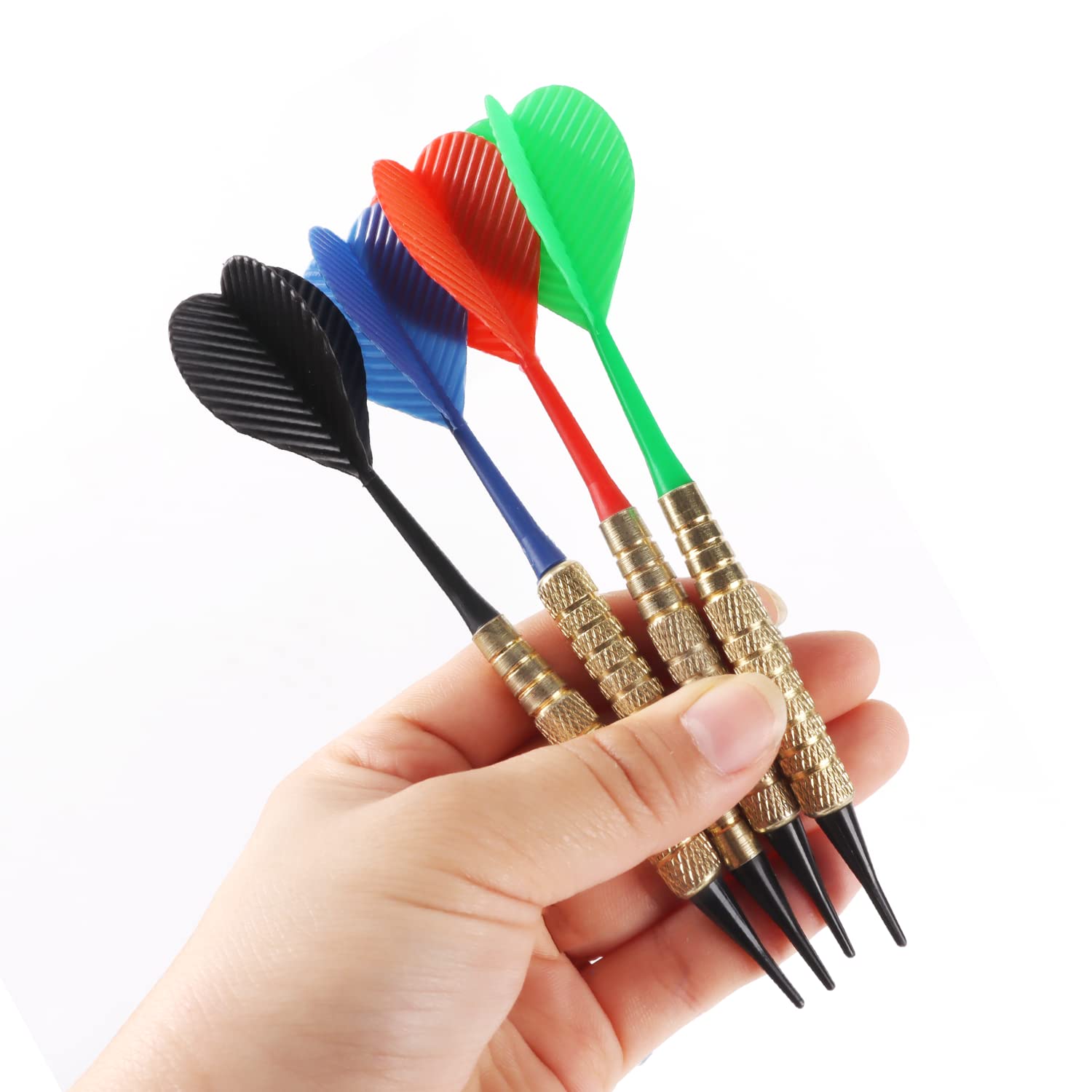 Gse 12 Pcs Soft Tip Darts, Bar Dart, Plastic Tip Darts For Electronic Dart Board. Plus 60 Free Dart Tips