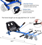 Hoverboard Seat Attachment Go-Kart Fits 6.5   / 8   / 10    Hoverboards, Hover Cart For Kids & Adults, Accessory For Self Balanc