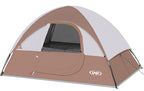 Camping Tent 2 Person, Waterproof Windproof Tent With Rainfly Easy To Set Up Portable Dome Tents For Camping