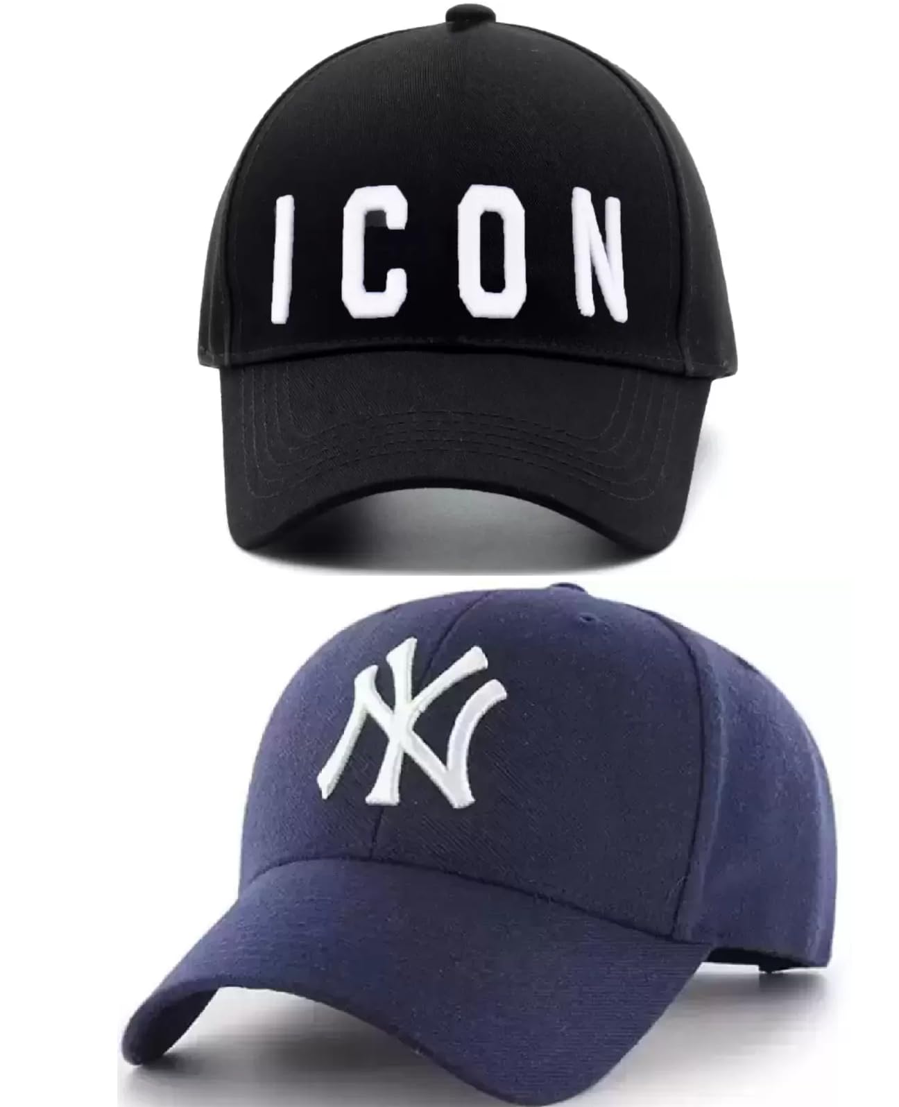 Selloria A Soft Cotton Adjustable Unisex Cap Quick Drying Sun Hat Protection For Men And Women Baseball Caps (Pack Of 2) Multico