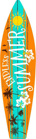 Endless Summer Metal Novelty Surfboard Sign SB-031