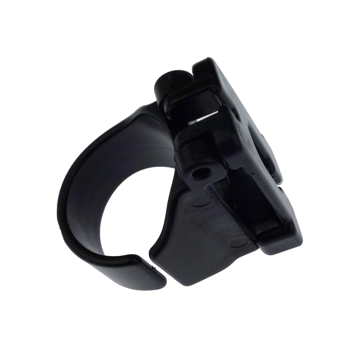 Kasteco 4 Pack Scuba Dive Universal Plastic Clip Snorkel Keeper Tube Holder, Black