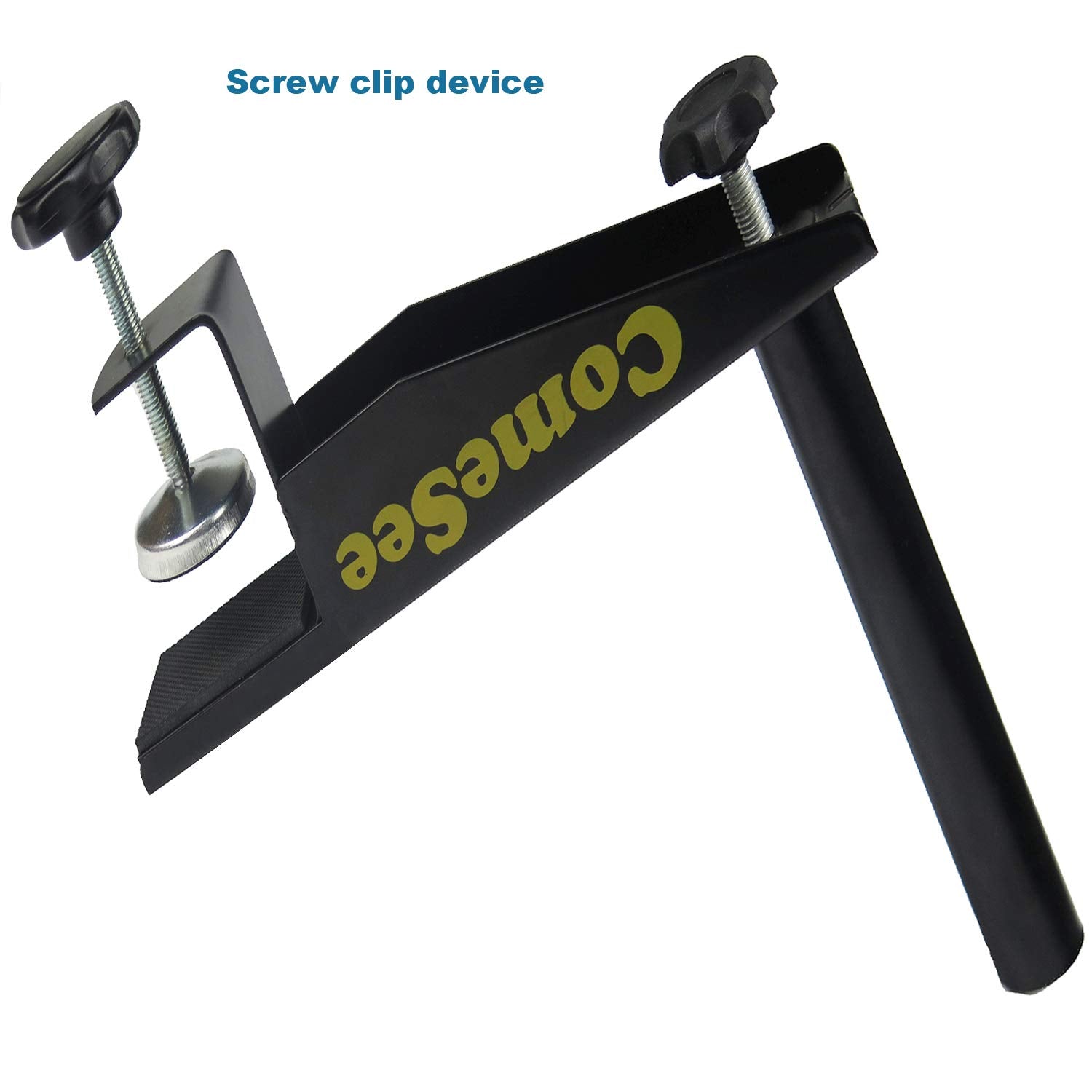 Comesee Professional Table Tennis Ping Pong Net Post Set Strength Screw Clamp With Net Clip Insert, 1.5 Inch Width Grip Holder,