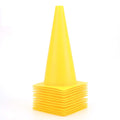 12 Inch Yellow Traffic Training Cones, Plastic Safety Parking Cones, Agility Field Marker Cones For Soccer Basketball Football D