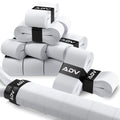 Adv Tennis Overgrip Tape - 12-Pack White Dry Felttac Ultra Absorbent Tennis Racket Grip Tape With Exclusive Material For High Ve