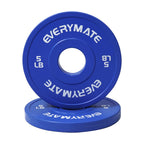 Everymate Change Weight Plates 5Lb Fractional Plate Olympic Bumper Plates For Cross Training And Olympic Weightlifting, 5Lb Weig