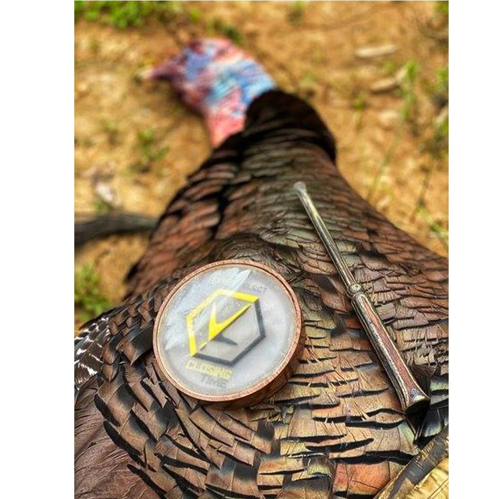 Hunters Specialties Hs Strut Select Closing Time Hunting American Kiln-Dried Walnut Wood Turkey Pot Call, Slate Surface