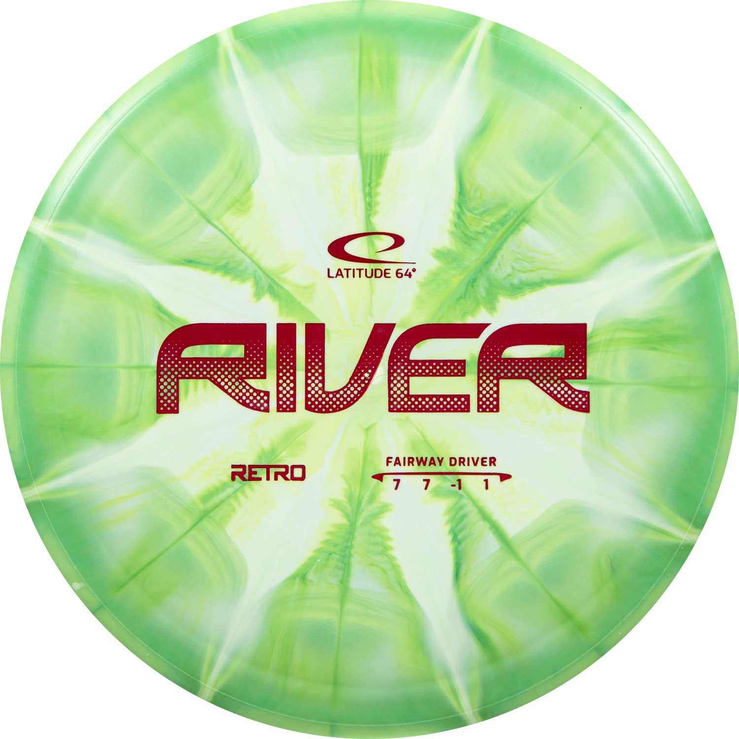 Latitude 64 Retro Burst River | Disc Golf Fairway Driver | Easy-to-Throw Disc Golf Driver for Beginners | Straight Flying | 170g