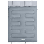 Kingcamp 87 X 59 Inch 2 Person Waterproof Cold Weather Family Warm Sleeping Bag For Adults With 2 Pillows For Winter Camping And