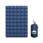 Zzlamb Puffy Camping Blanket Down Alternative Small Size For Kid, Lightweight Water-Repellent Throw Blanket Compact, Portable Qu