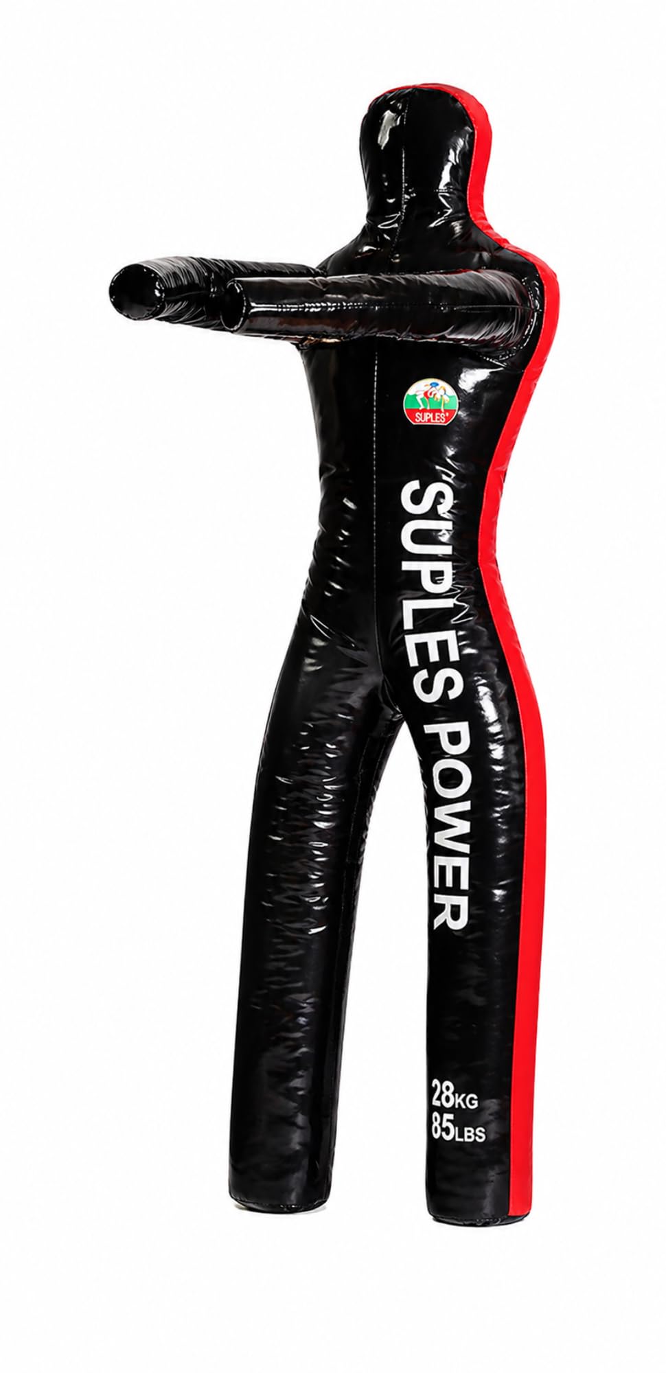 Suples Wrestling Dummy with Legs - Black Vinyl - (Large - 85 lbs) Freestyle, Judo, MMA, Jujitsu, Grappling, Wrestling, Boxing, F