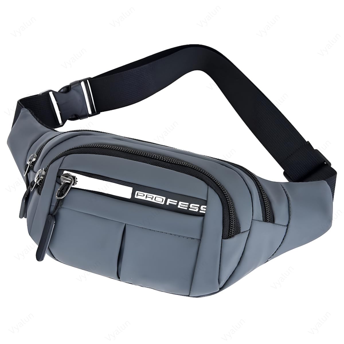 Vyalun Waist Bag For Men Women Travel Handy Hiking Running Pouch With Zipper Adjustable Strap Pack For Documents Money Card Phon