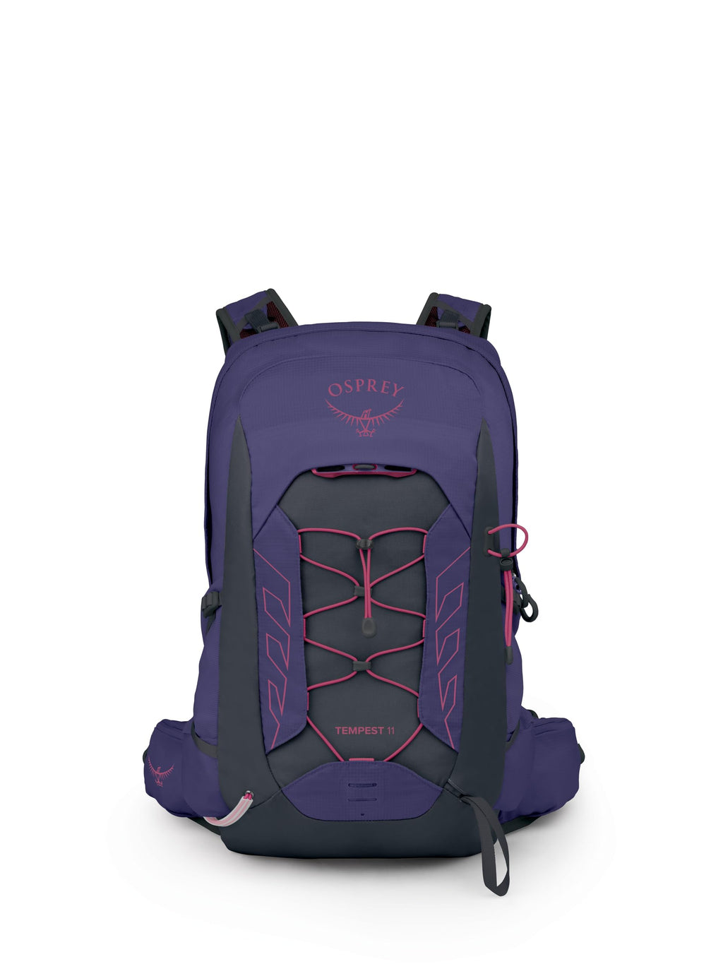 Osprey Tempest 11L Womens Lightweight Hiking Backpack - Small Daypack for Travel & Camping, Deep Fig/Hotspot Pink