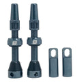 Bwshlf Gray Tubeless Presta Valve Stem 40Mm / 44Mm, Super Light Alloy Presta Valve Stem Kit With Valve Core Remover Tool And Val