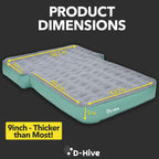 D-Hive Suv Air Mattress, Ultra-Thick Material Extra-High Car Air Mattress, Suv Mattress For Toyota 4Runner, Jeep Wrangler Air Ma
