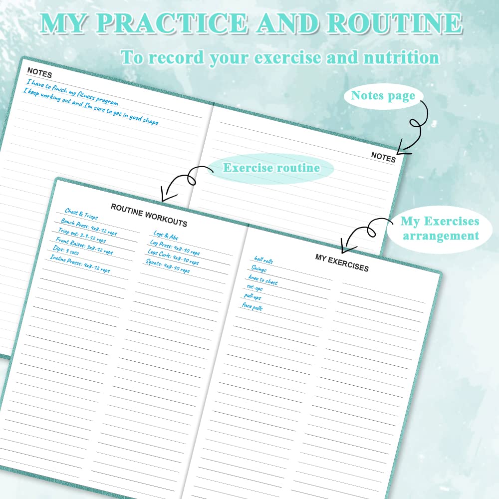 Fitness Planner - Workout Planner For Woman And Man Fitness Planner For Women & Men - A5 Hardcover Workout Journalplanner To Tra