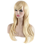 Akstore 28 70Cm Fashion Wigs Long Wavy Curly Hair Cosplay Wig  Wig Cap (Golden)