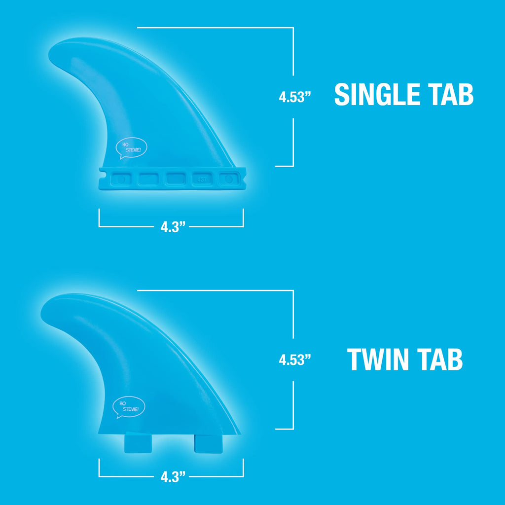 Ho Stevie! Frp Thruster (3) Surfboard Fins - Stronger Than Regular Nylon Fins - Includes Fin Bag, Screws, Wax Comb And Fin Key