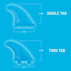Ho Stevie! Frp Thruster (3) Surfboard Fins - Stronger Than Regular Nylon Fins - Includes Fin Bag, Screws, Wax Comb And Fin Key