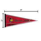 Rico Industries Ncaa Illinois State Redbirds Classic 12'' X 30'' Felt Wall D  Cor Pennant - Great For Home/Bed Room/Man Cave D