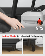 Walking Pad Treadmill With Incline,Under Desk Treadmill With Incline 2 In 1 For Walking And Jogging,2.5Hp Compact Incline Walkin
