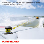 Airhead 2 Section Tow Rope, 1-4 Rider Towable Tube Compatible, Dual Sections, 4,150Lb Break Strength, 50 Ft And 60 Ft Options, K