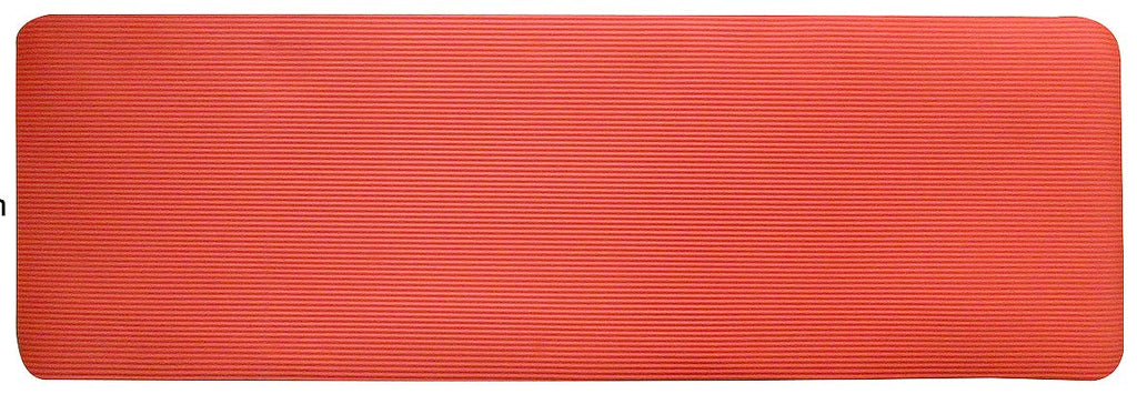 Fitvids All Purpose 1/2-Inch Extra Thick High Density Anti-Tear Exercise Yoga Mat With Carrying Strap And Yoga Blocks, Red