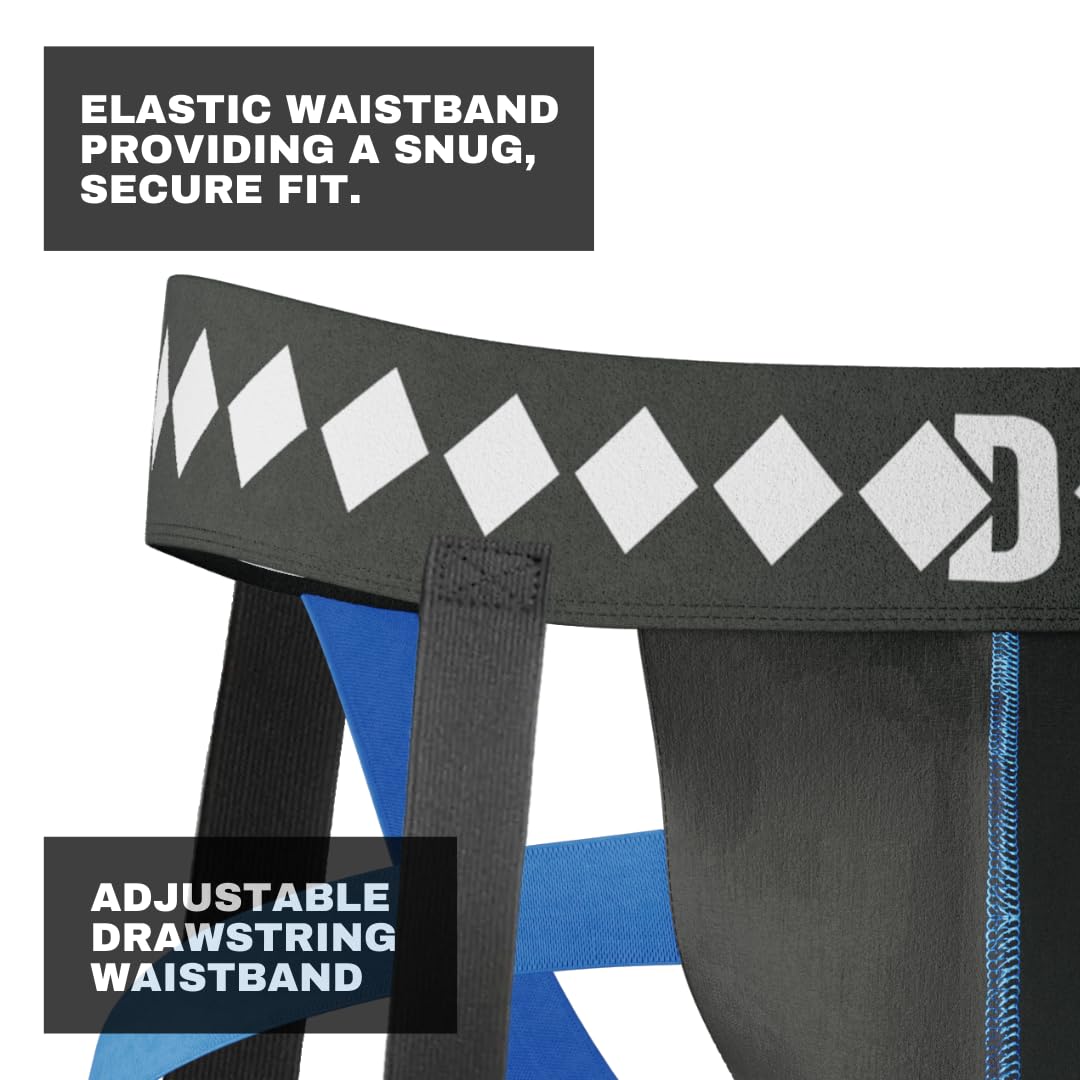Diamond Mma 3-In-1 Hockey Garter Belt System - Complete With Athletic Cup, Garter, And Jock - Shift-Proof Groin Protection For H