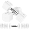 Hezeyferg 22LBS Adjustable Dumbbells Set, Adjustable Weight Dumbbells with 4 Levels 4.4lb, 6.6lb, 8.8lb, 11lb, Hand Weights Sets