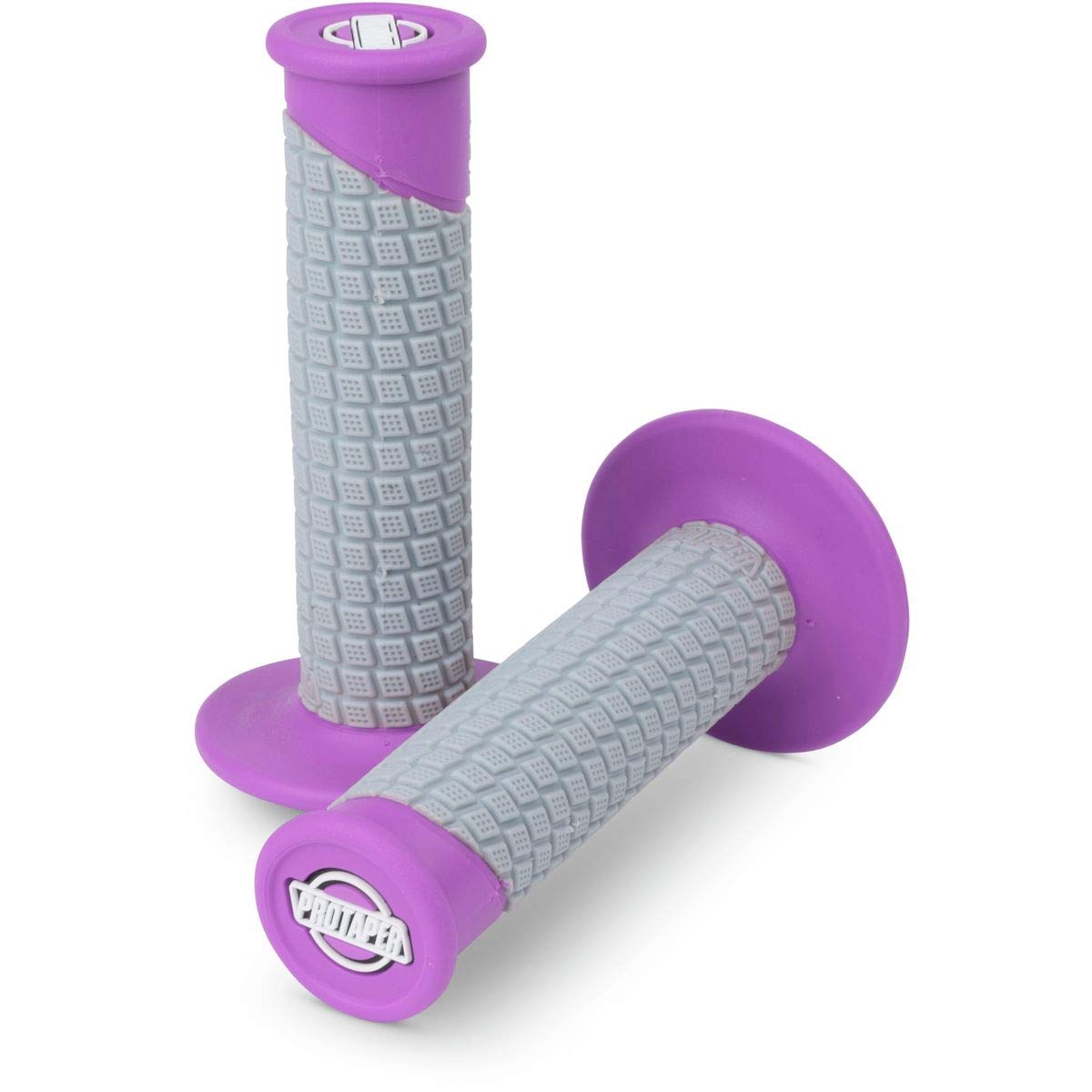 Pro Taper Clamp On Grips - Pillowtop (Pillow Top- Neon Purple/Grey)