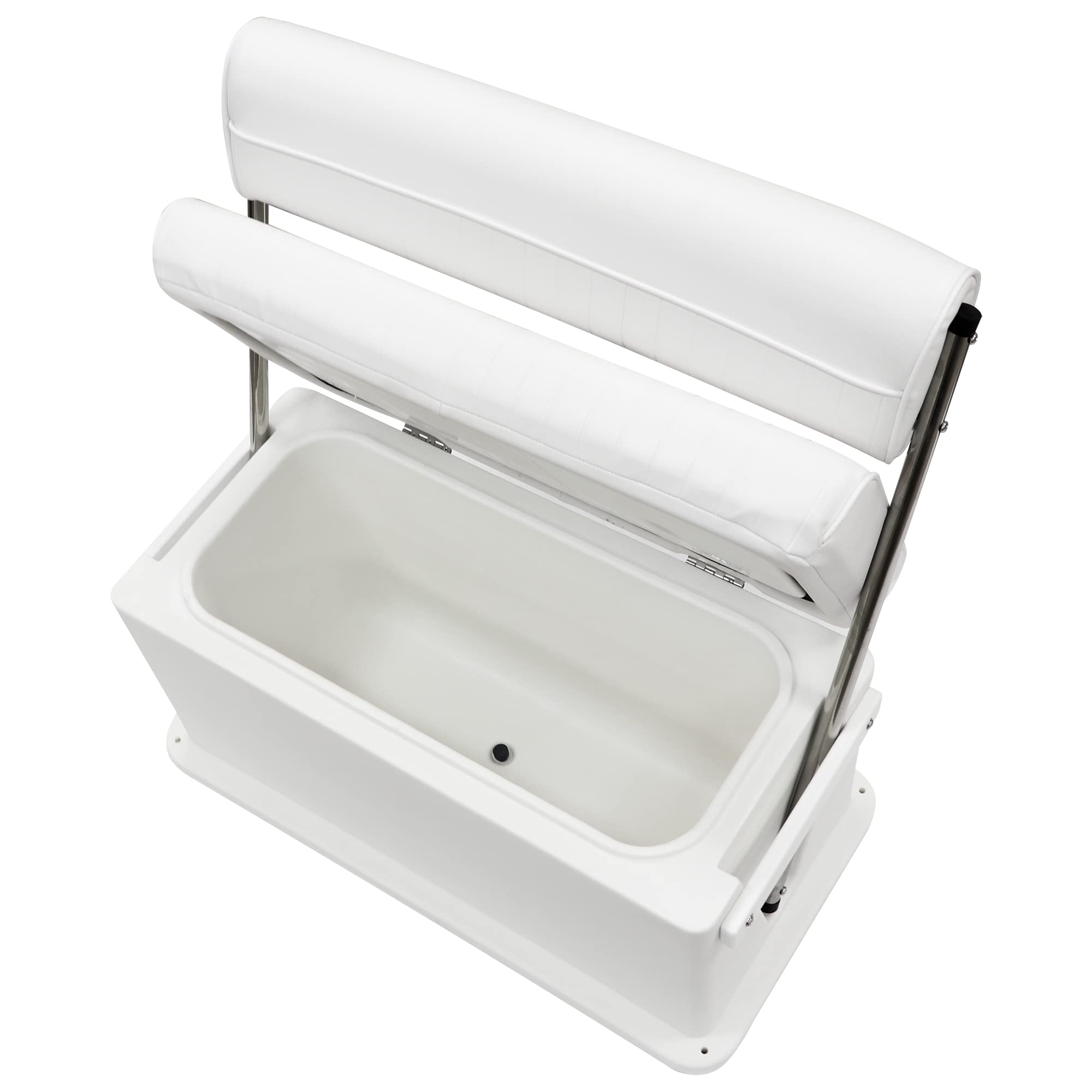 Wise 8Wd437Ss-784 Offshore Swingback Cooler/Storage Seat, Brite White, 62 Qt.