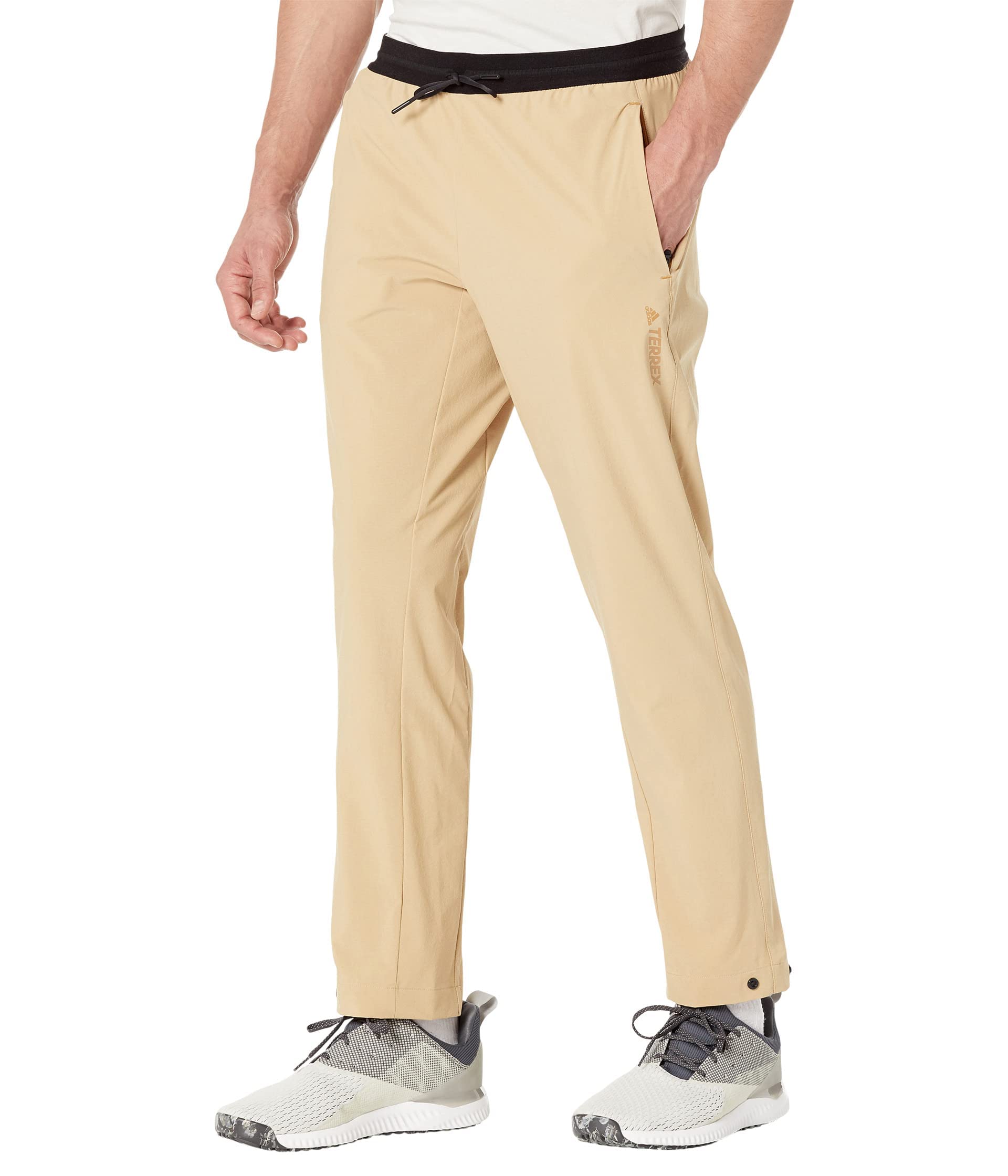 Adidas Mens Terrex Liteflex Hiking Pants Beige Tone/Mesa Large